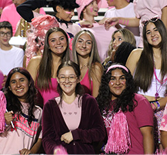  Students wearing pink